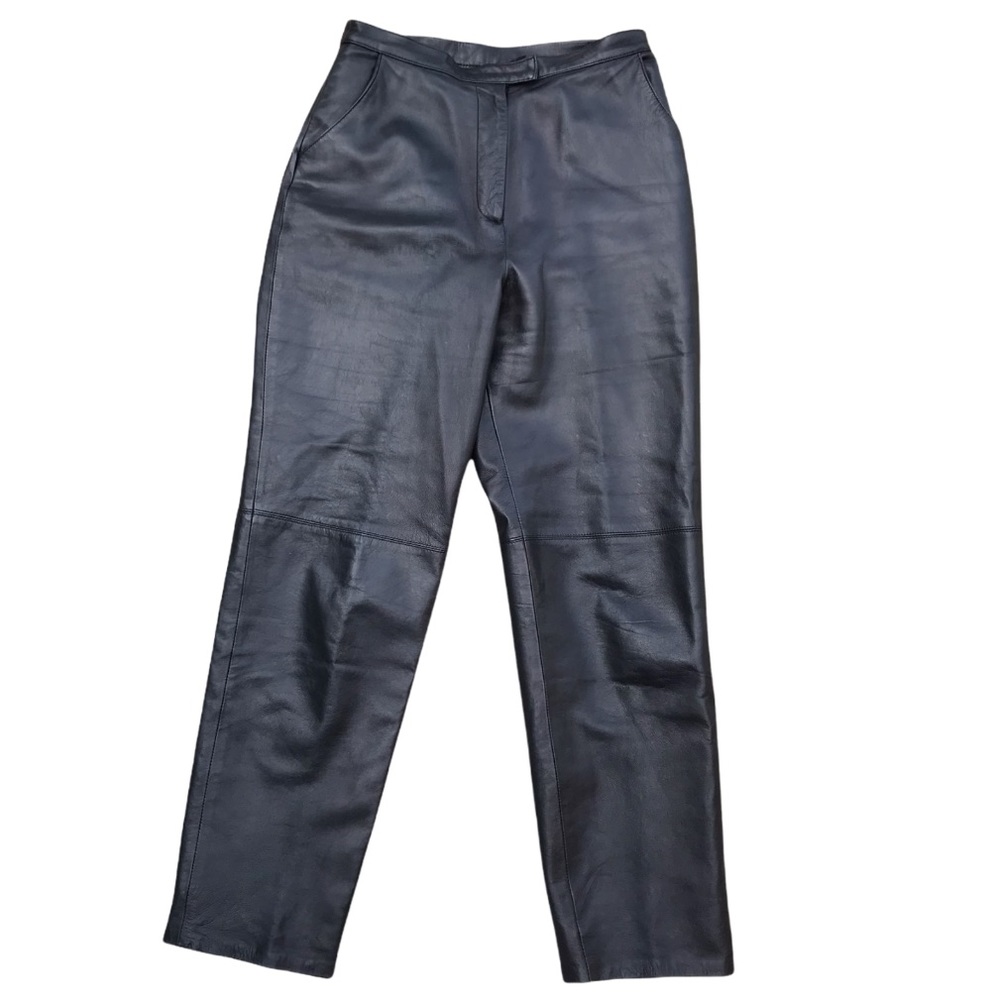 Vintage Alfani Black Leather Pants